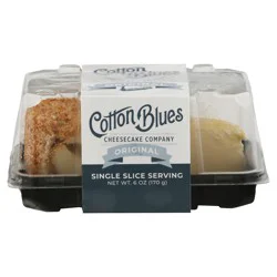 Cotton Blues Cheesecake Company Single Slice Serving Original Cheesecake 6 oz