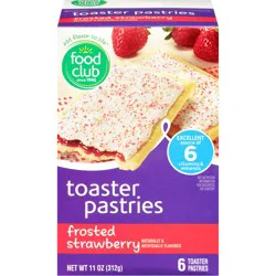 Food Club Strawberry Frosted Toaster Pastries