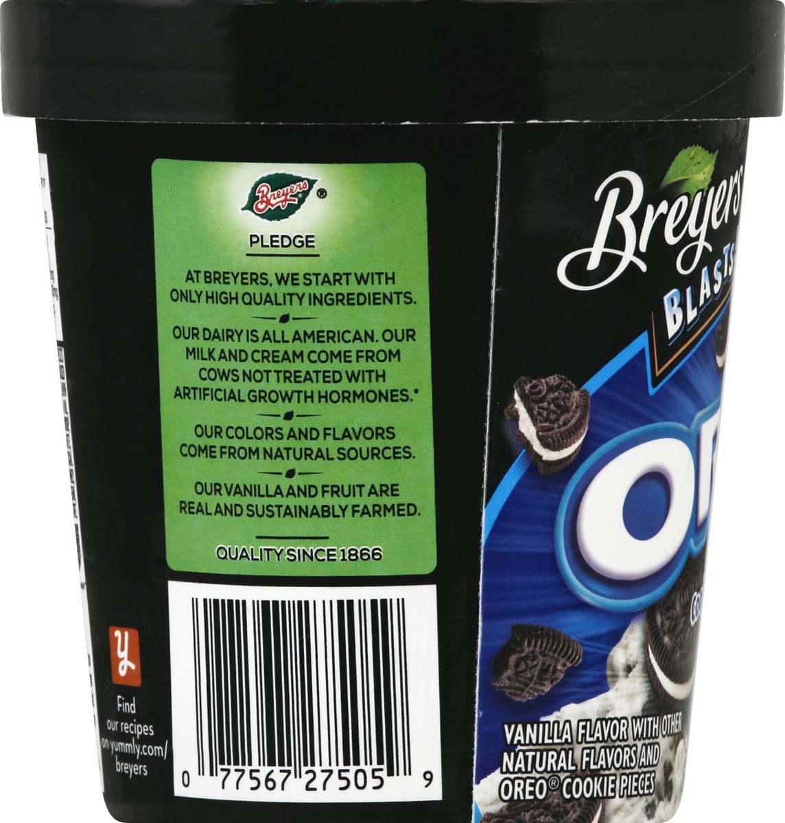 slide 4 of 7, Breyers Ice Cream Cookies & Cream 1 PT, 16 oz