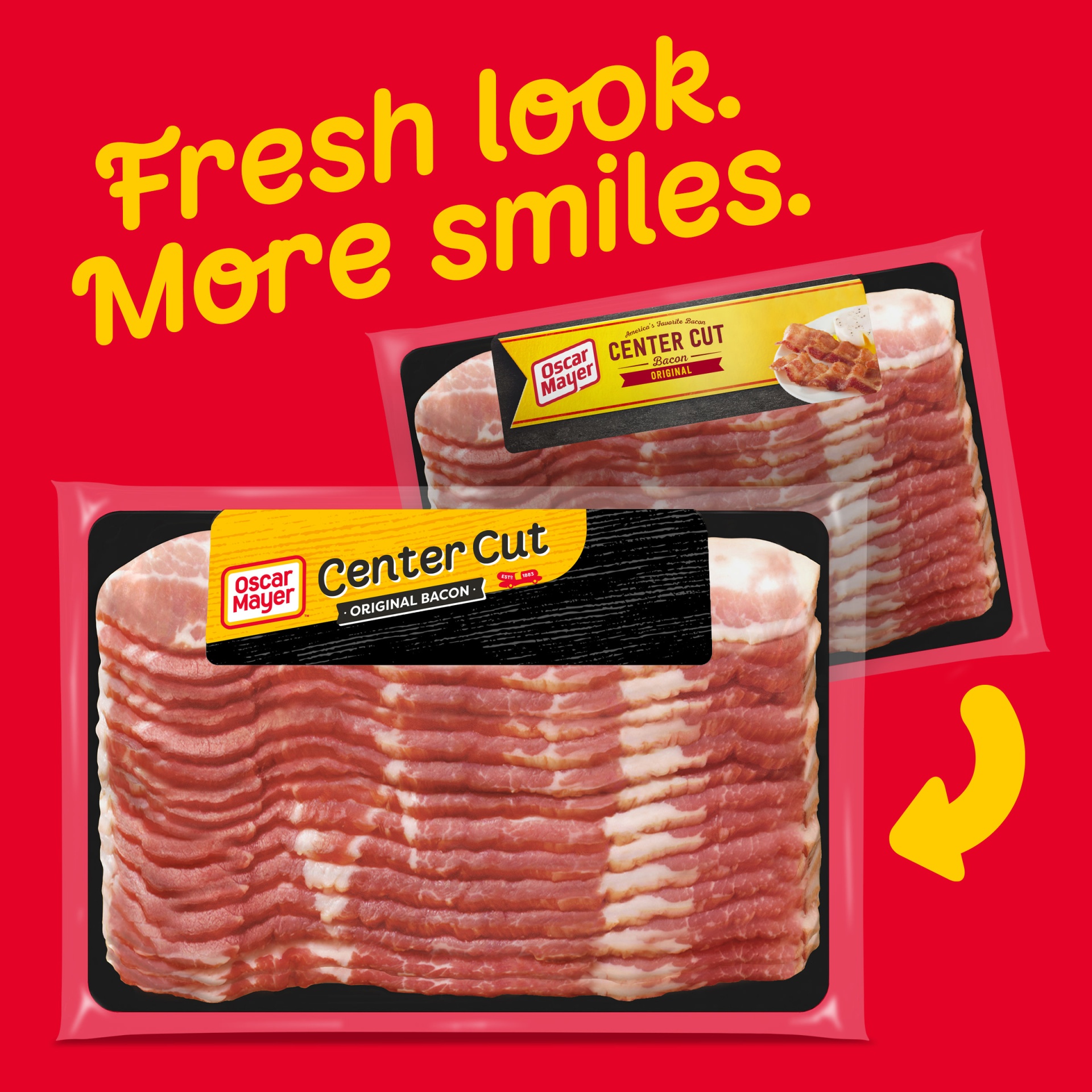 slide 2 of 7, Oscar Mayer Original Center Cut Bacon, for a Low Carb Lifestyle Pack, 12 oz