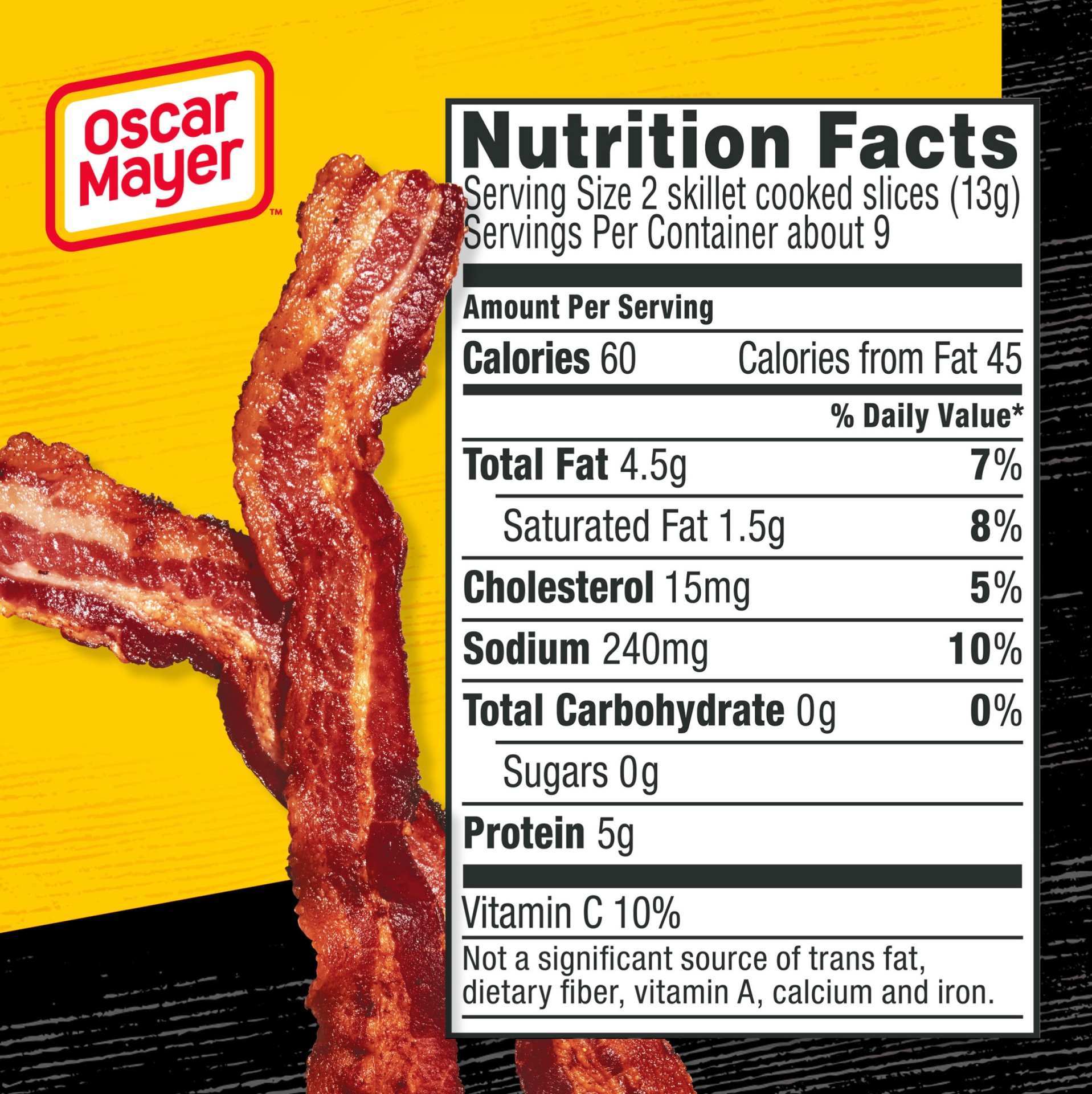 slide 7 of 7, Oscar Mayer Original Center Cut Bacon, for a Low Carb Lifestyle Pack, 12 oz