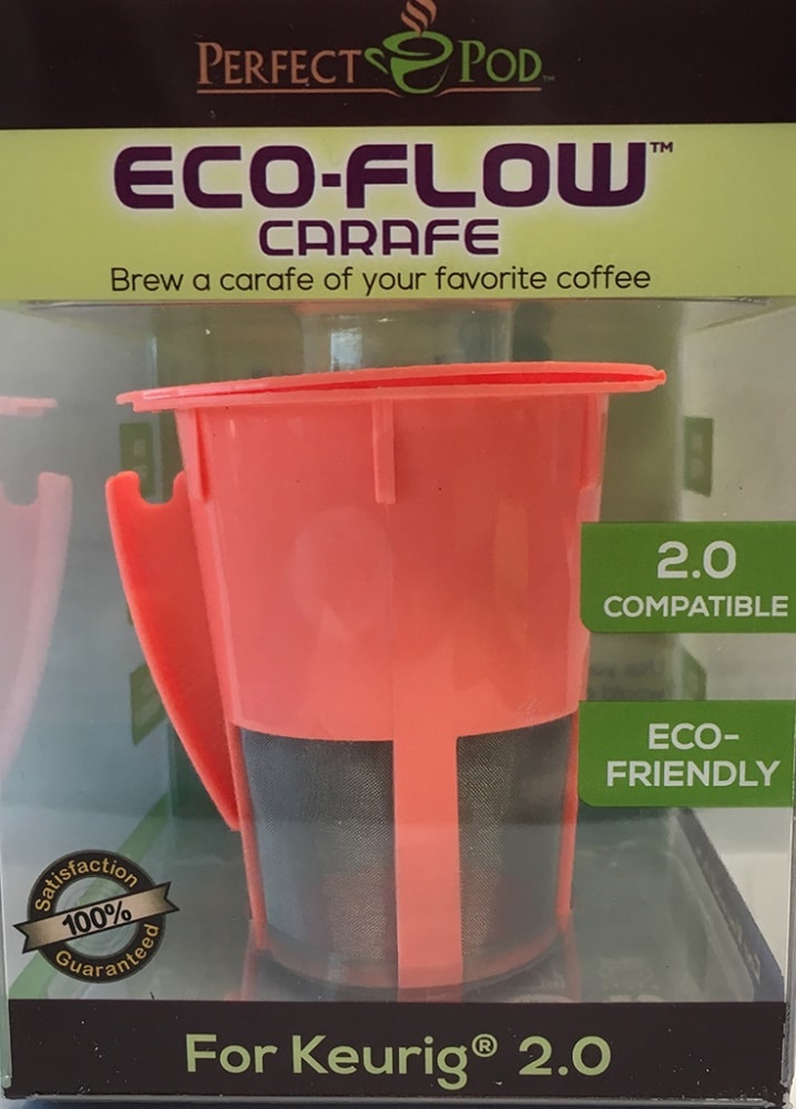 slide 1 of 1, Perfect Pod Eco-Flow Carafe Coffee Filter - Orange, 1 ct