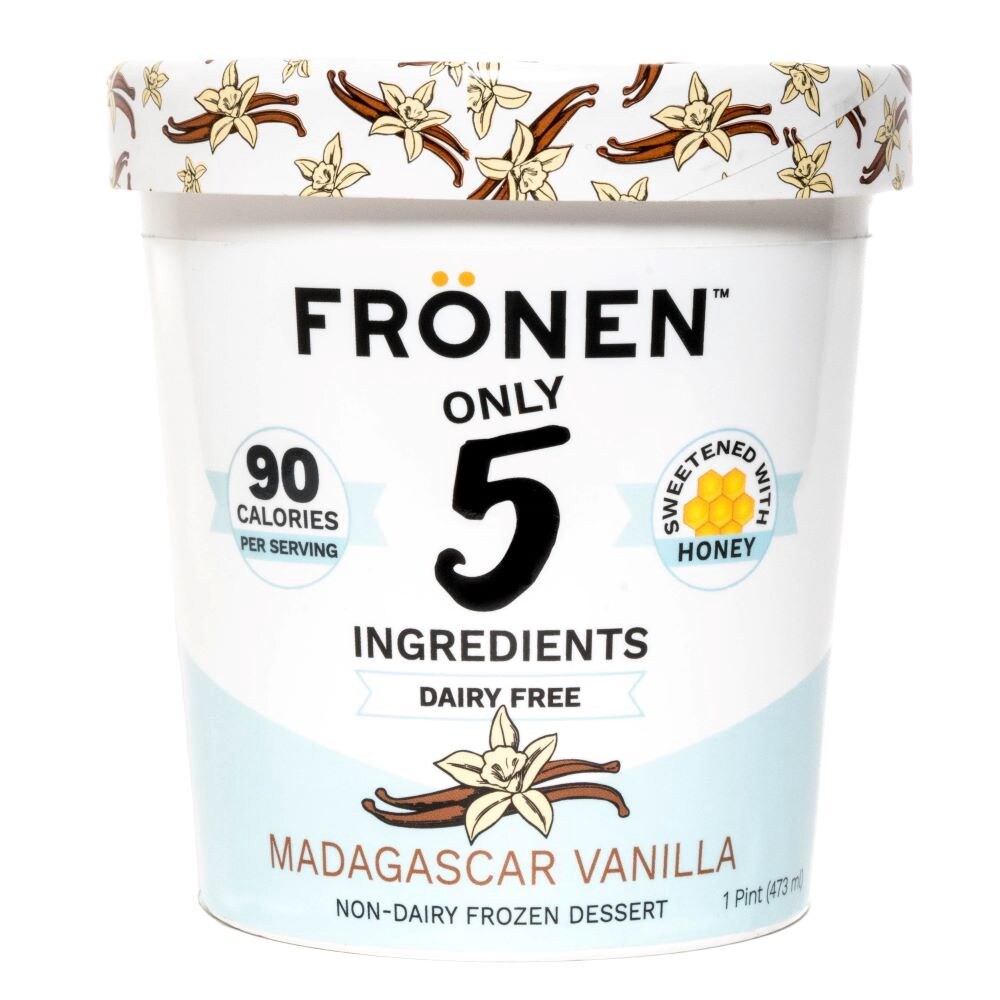 slide 1 of 1, Frönen Madagascar Vanilla Dairy Free Frozen Dessert, 1 pint