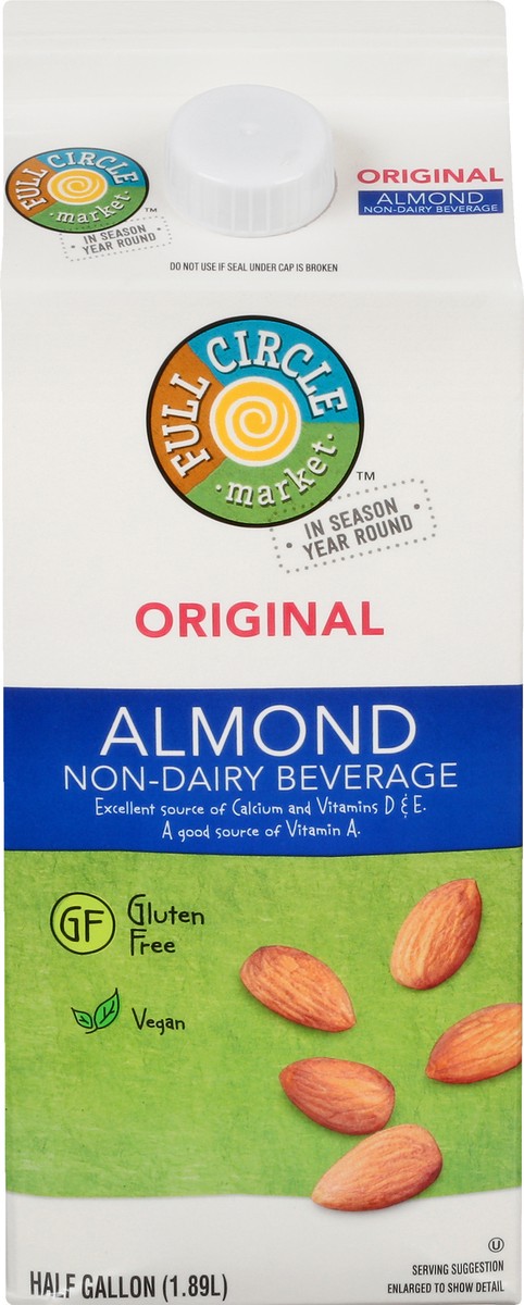 slide 5 of 12, Full Circle Market Full Circle Original Almond Milk, 64 oz