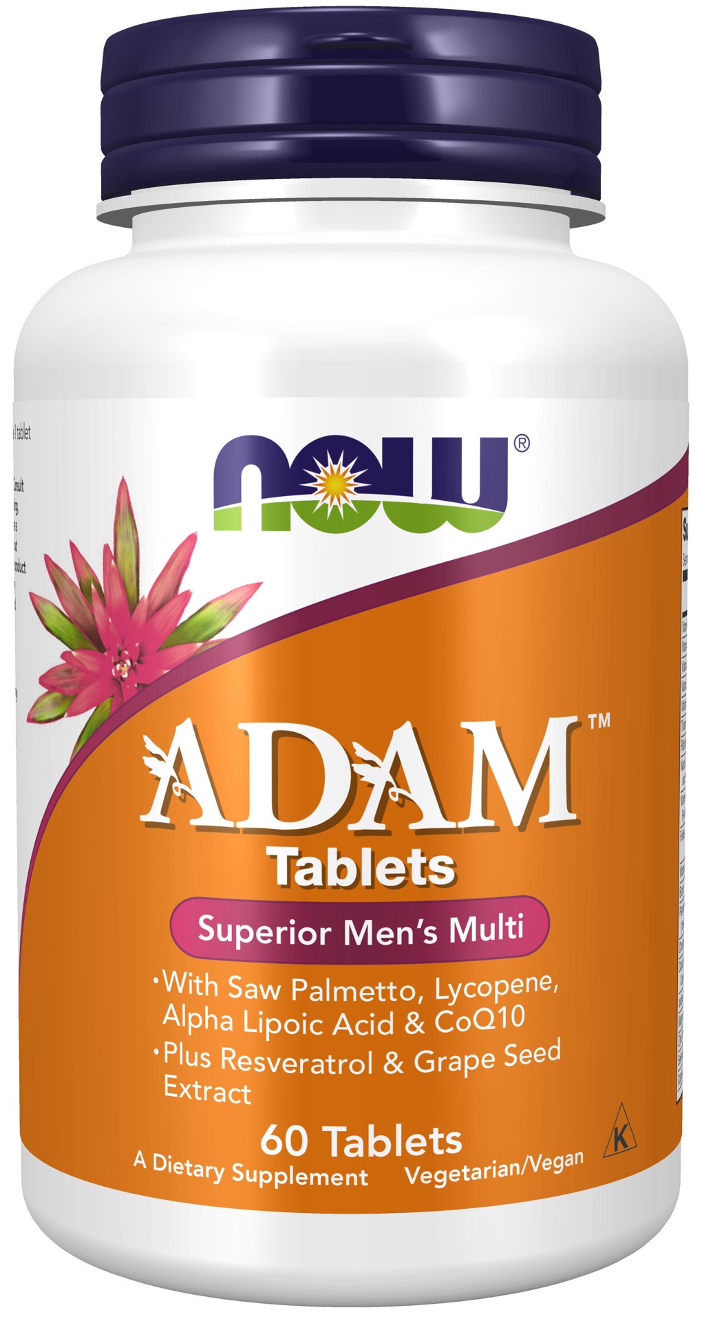 slide 1 of 4, NOW ADAM™ Men's Multiple Vitamin - 60 Tablets, 60 ct