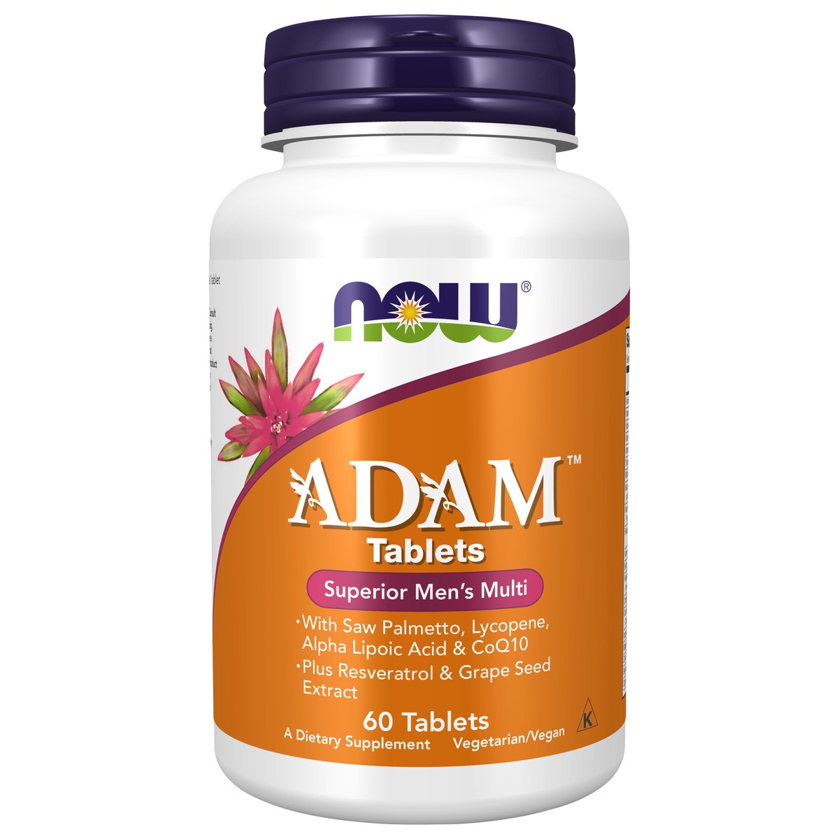 slide 1 of 4, NOW ADAM™ Men's Multiple Vitamin - 60 Tablets, 60 ct