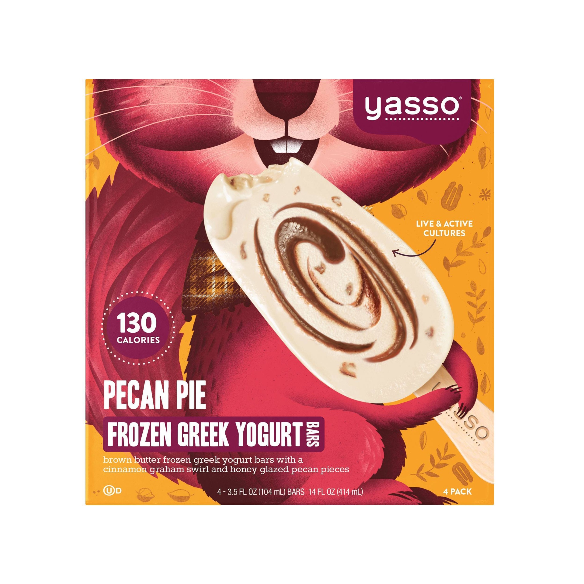 slide 1 of 1, Yasso Pecan Pie Bar, 4 ct