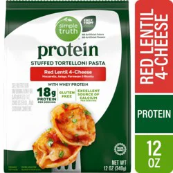 Simple Truth Red Lentil 4-Cheese Tortelloni Pasta