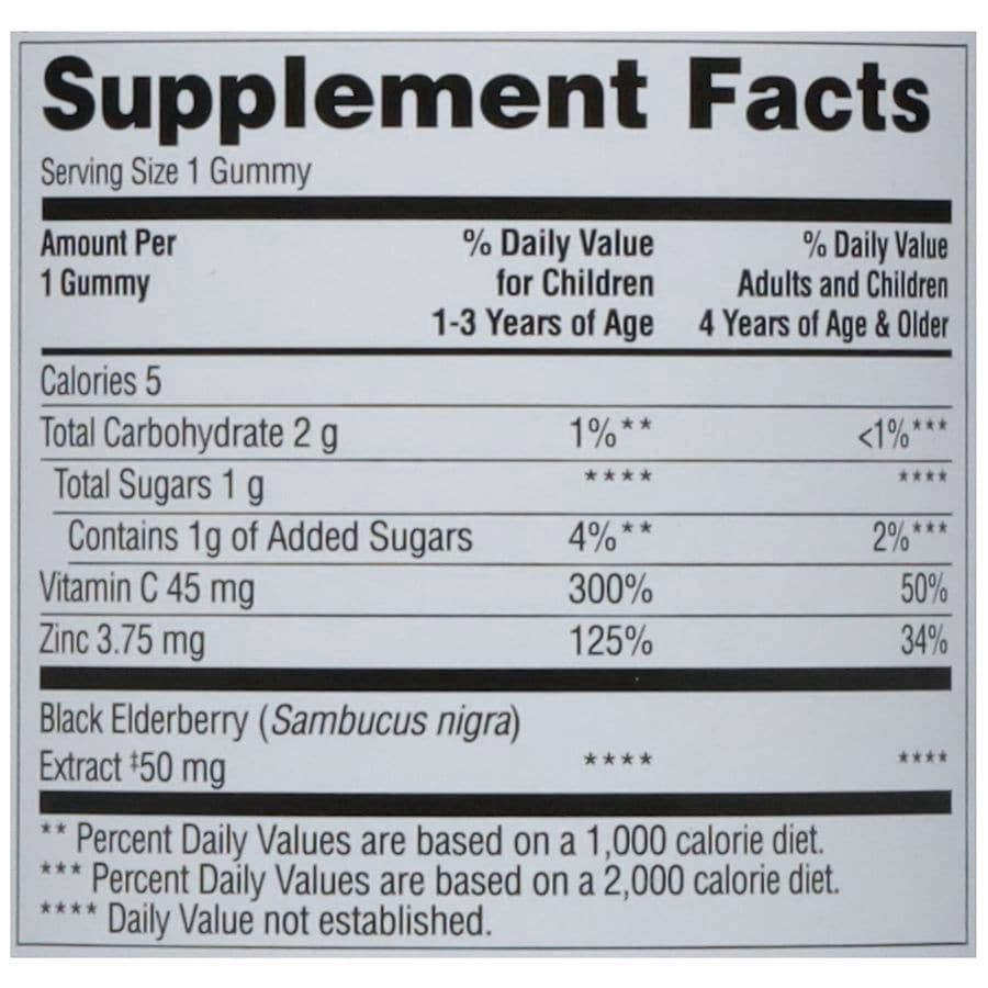 slide 4 of 5, Walgreens Children's Elderberry Gummies, 30 ct