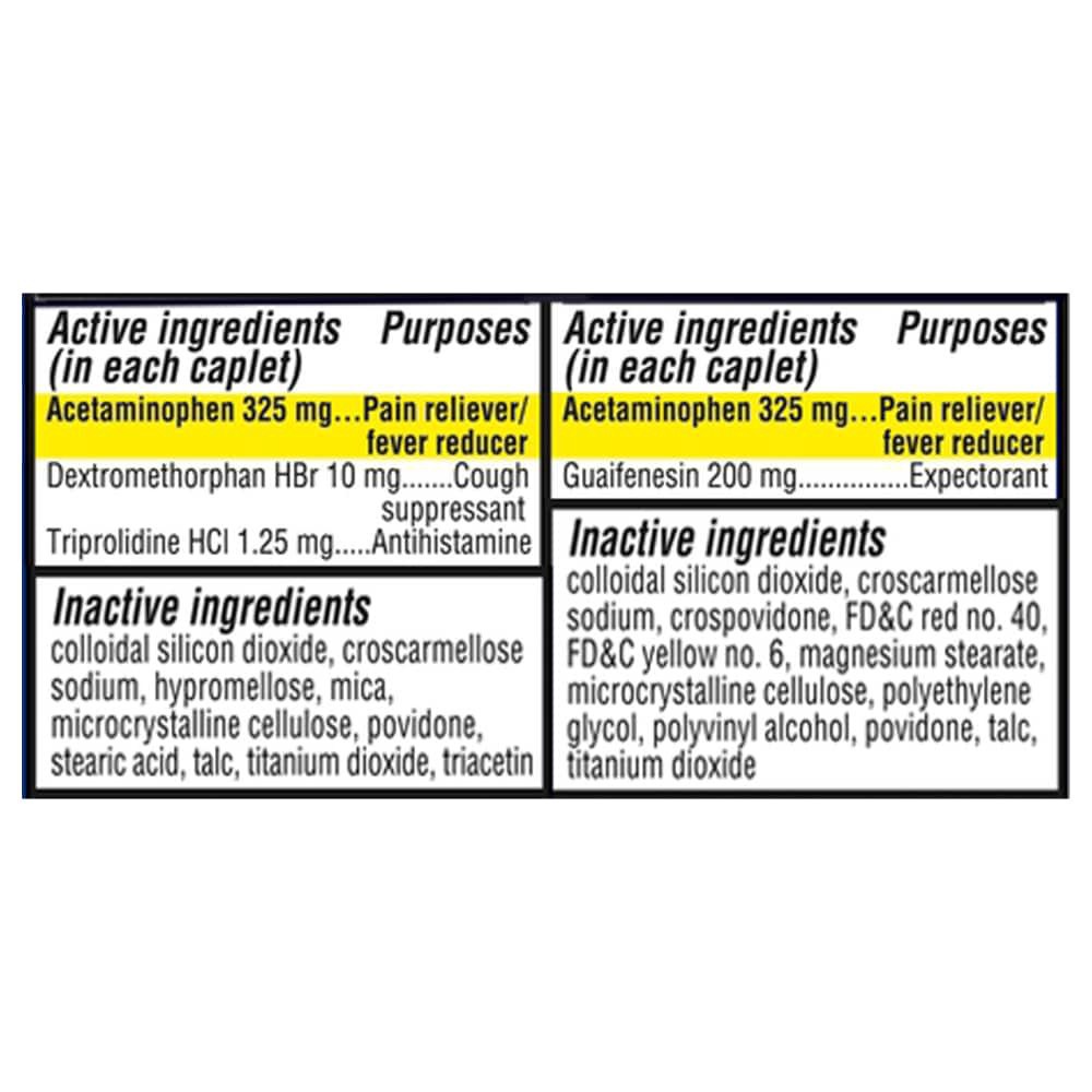 slide 2 of 3, Kroger Maximum Strength Daytime and NightTime Multi Symptom Relief Rapid Release Caplets, 1 ct
