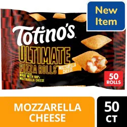 Totino's Ultimate Mozzarella Cheese Pizza Rolls, Frozen Snacks, 50 ct, 24.46 oz