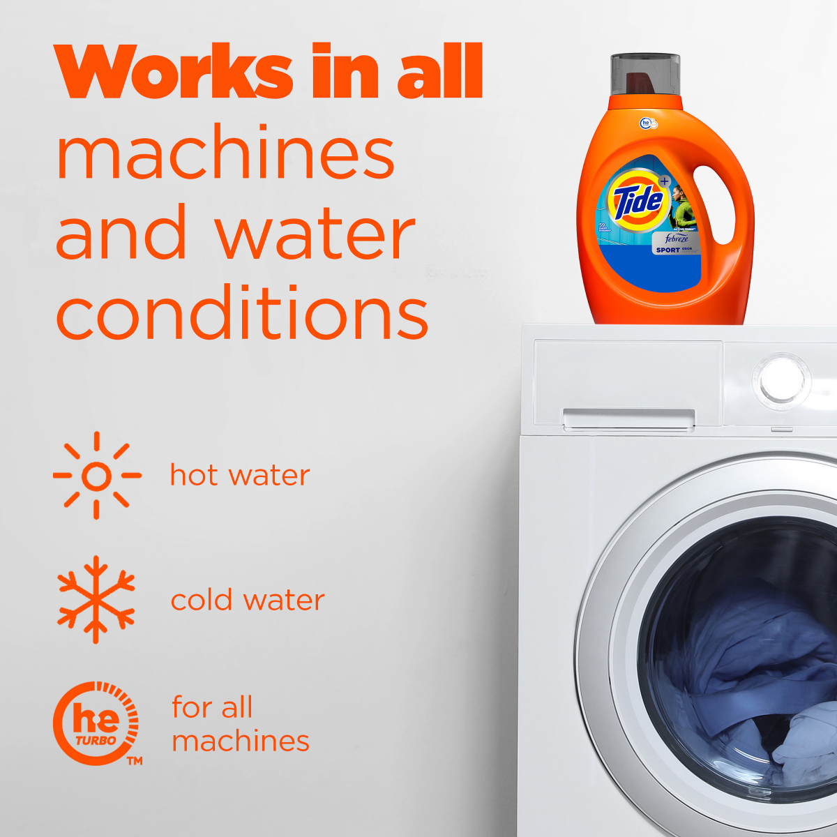 slide 4 of 8, Tide Ultra Sport Liquid Laundry Detergent, 73 fl oz, 52 Loads, Laundry Detergent Liquid with Advanced Sweat plus Stain Fighters, 73 fl oz