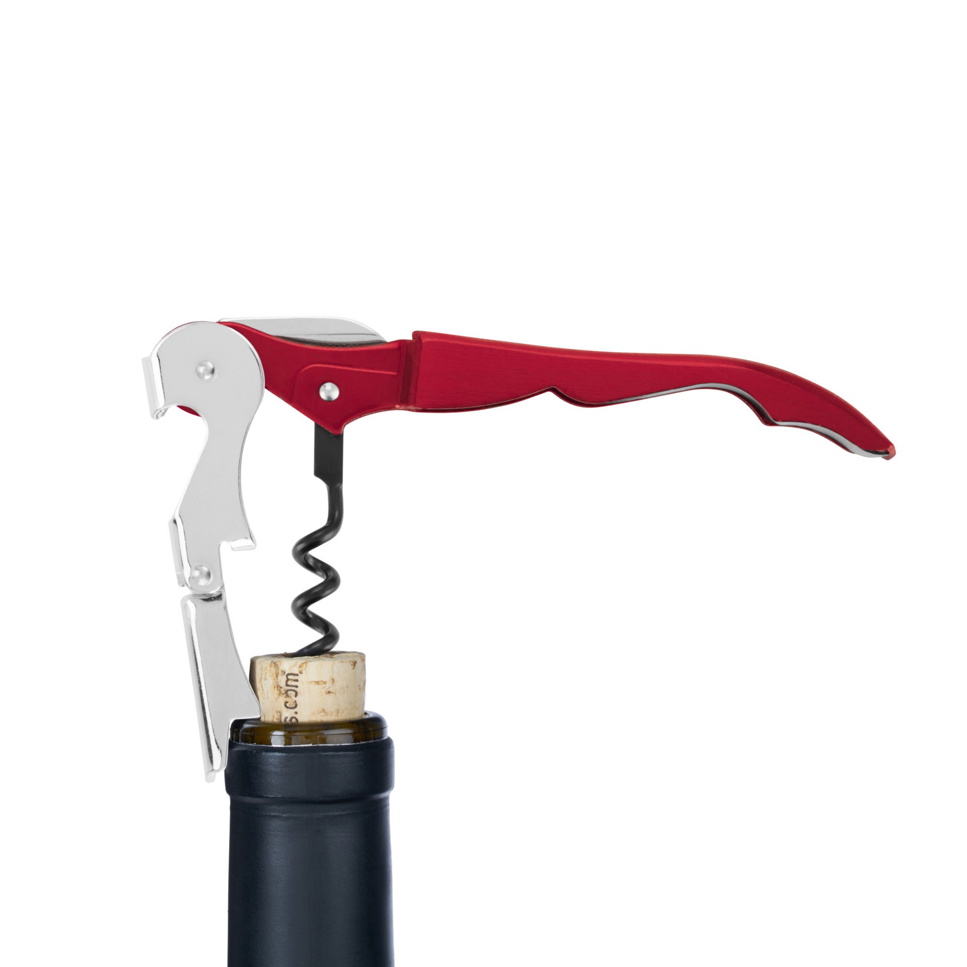 slide 2 of 5, True Metallic Red Truetap Corkscrew, 1 ct