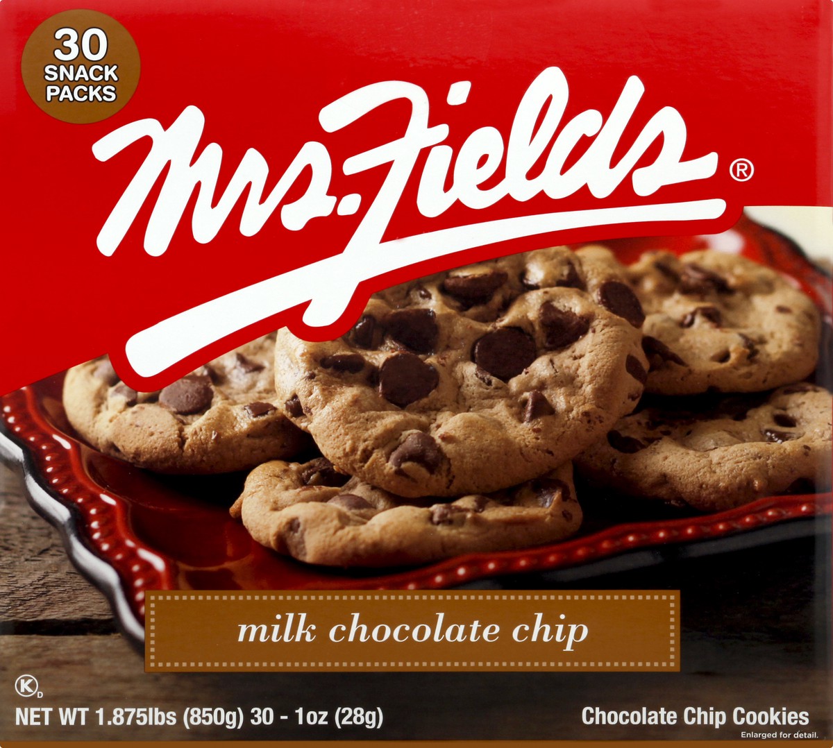 slide 11 of 13, MRS FIELDS Milk Chocolate Chip Cookies 30 ea, 30 ct