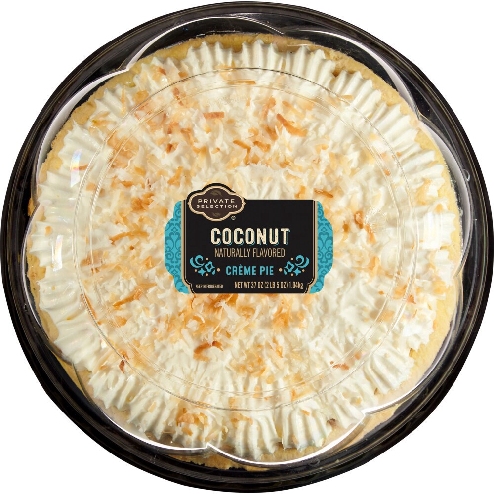 slide 3 of 3, Private Selection Coconut Creme Pie, 37 oz