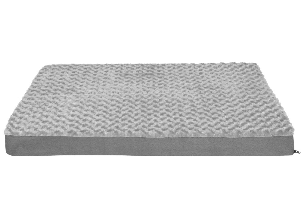 slide 1 of 1, Furhaven Ultra Plush Deluxe Orthopedic Pet Bed - Gray, LG