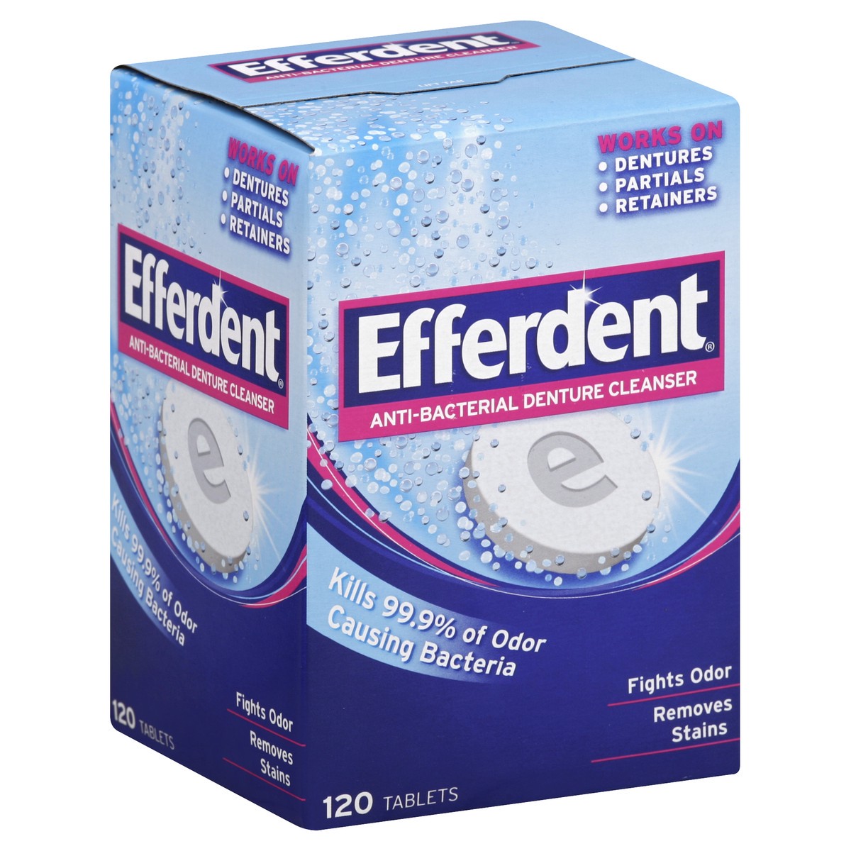 slide 4 of 7, Efferdent Denture Cleanser 120 ea, 120 ct