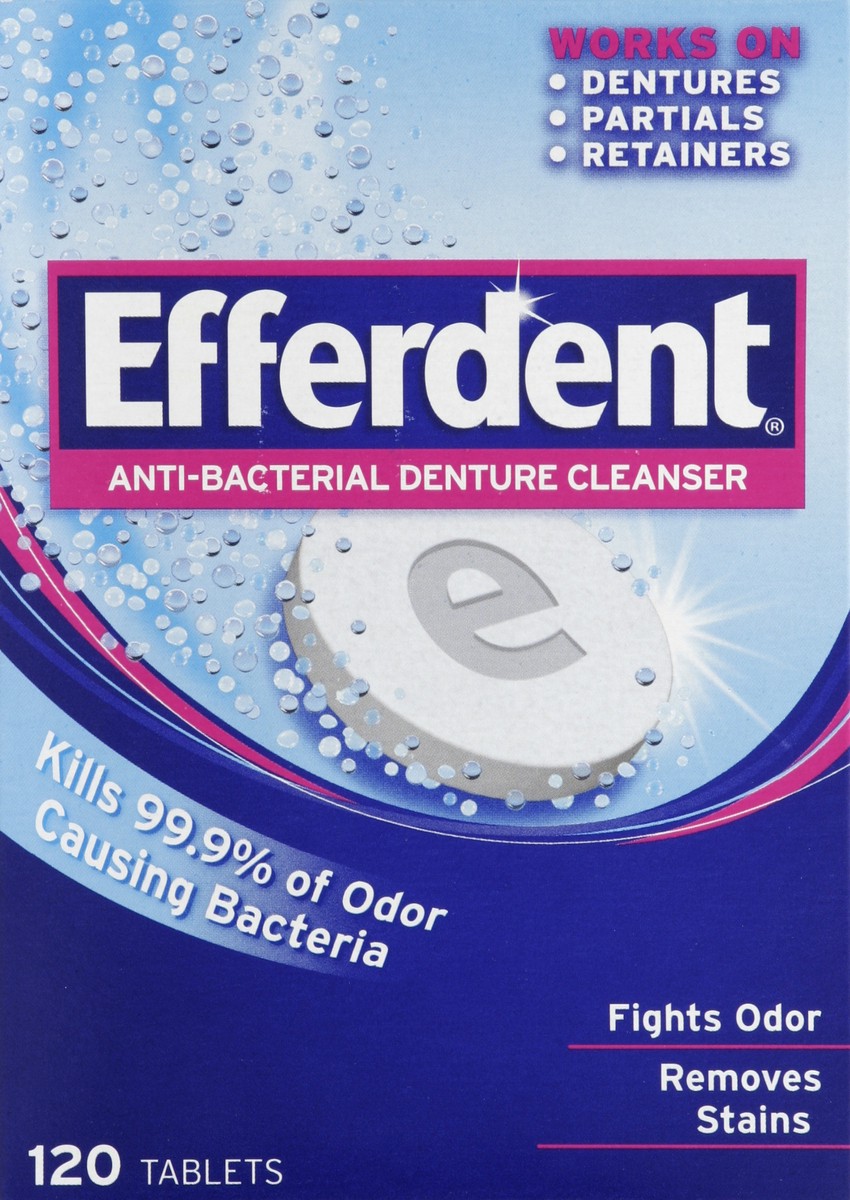 slide 1 of 7, Efferdent Denture Cleanser 120 ea, 120 ct