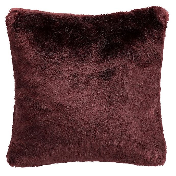 slide 1 of 2, Waterford Amarah Square Throw Pillow - Cabernet, 16 in