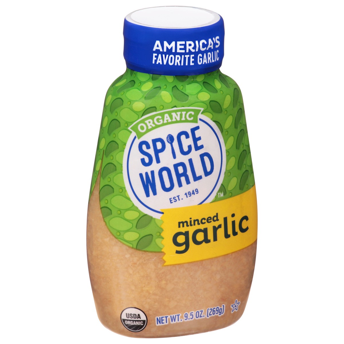 slide 3 of 14, Spice World Organic Minced Garlic Squeeze, 9.5 oz