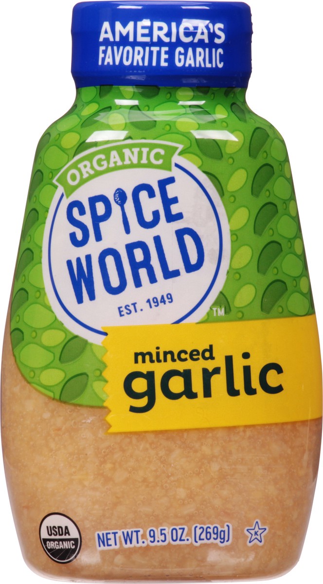 slide 7 of 14, Spice World Organic Minced Garlic Squeeze, 9.5 oz