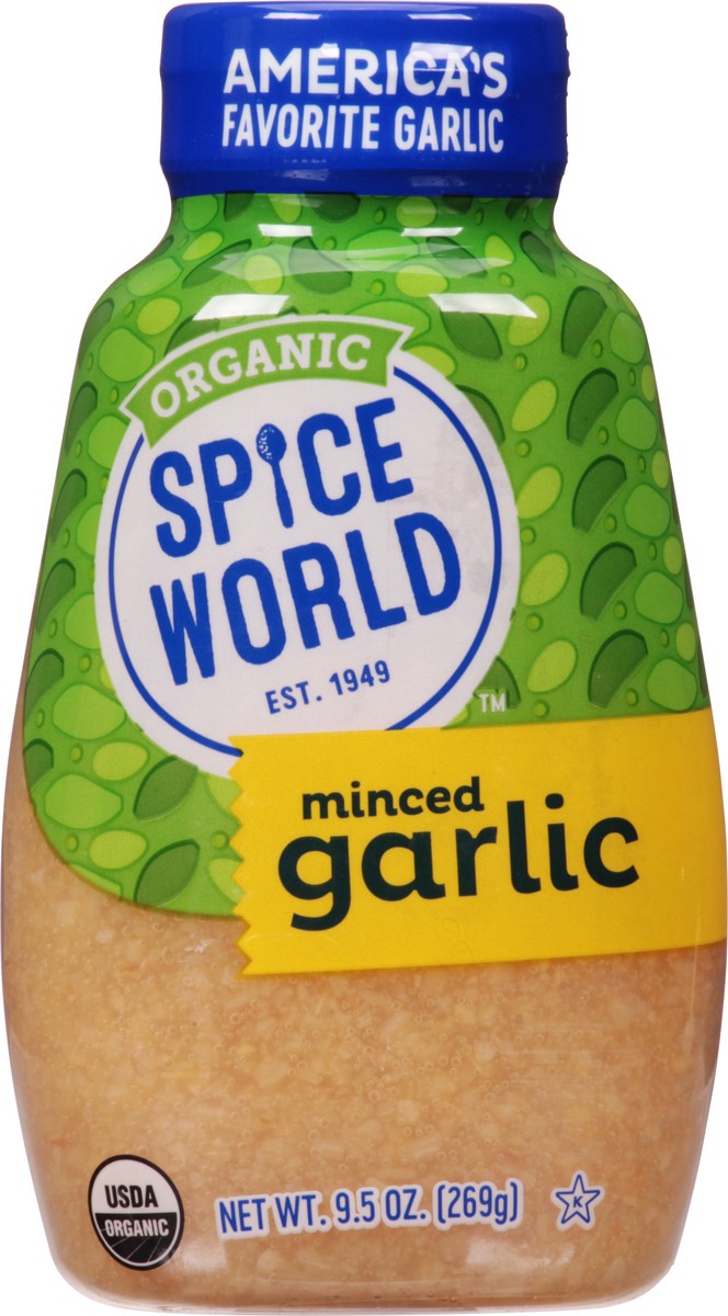 slide 1 of 14, Spice World Organic Minced Garlic Squeeze, 9.5 oz