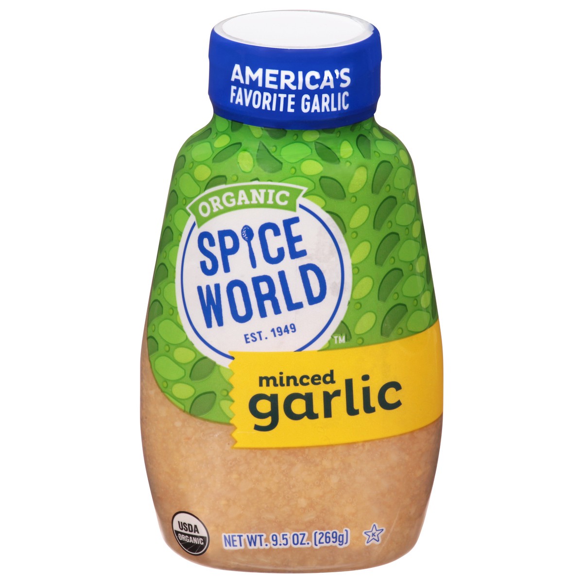 slide 1 of 14, Spice World Organic Minced Garlic Squeeze, 9.5 oz