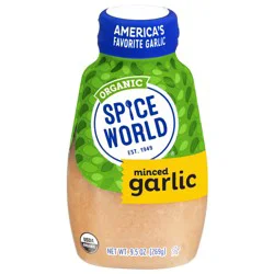 Spice World Organic Minced Garlic Squeeze