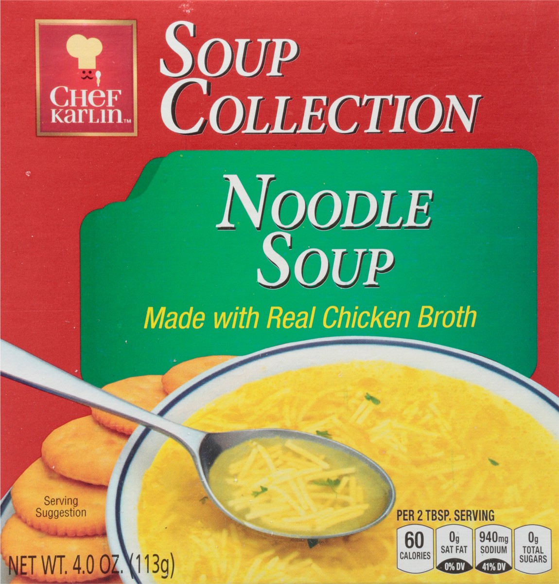 slide 4 of 13, Chef Karlin Soup Collection Noodle Soup 4.0 oz, 4 oz