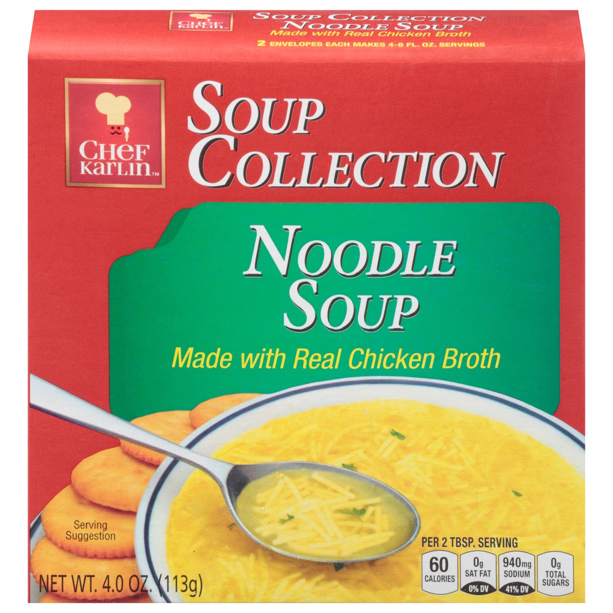 slide 12 of 13, Chef Karlin Soup Collection Noodle Soup 4.0 oz, 4 oz