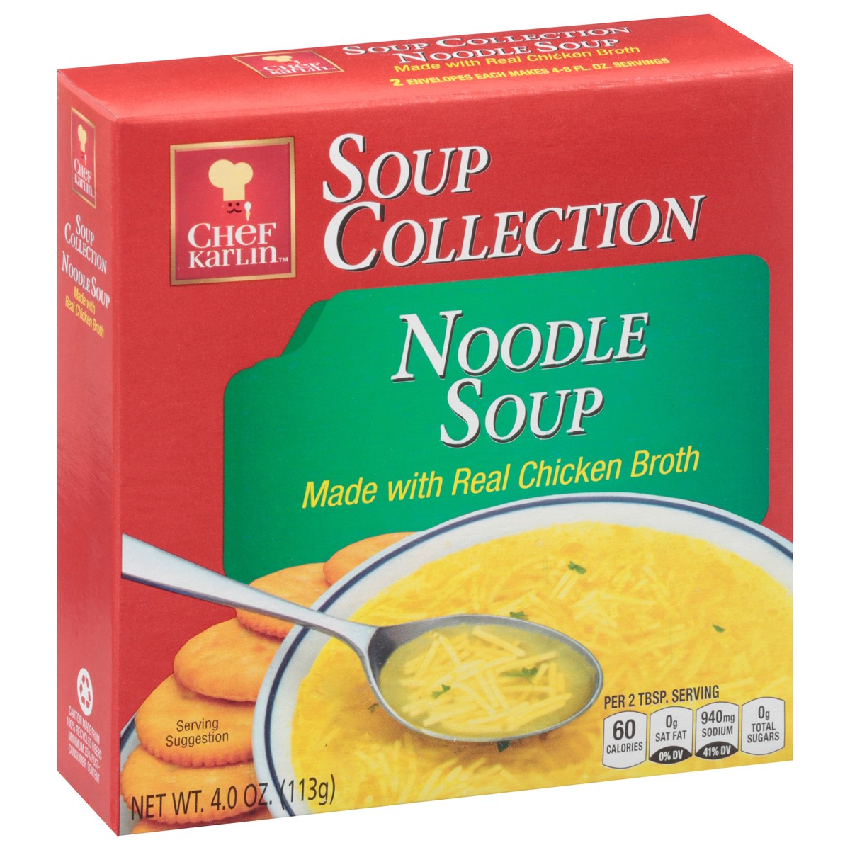 slide 8 of 13, Chef Karlin Soup Collection Noodle Soup 4.0 oz, 4 oz