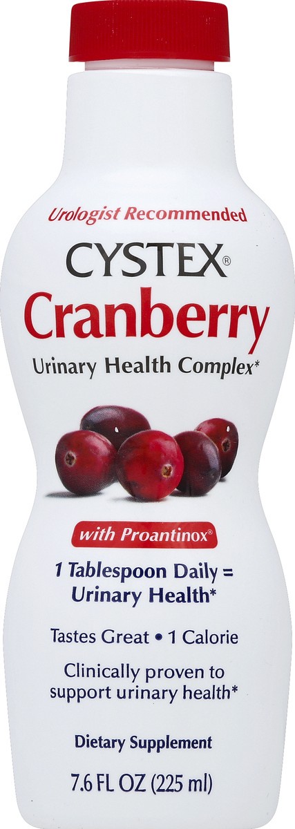 slide 7 of 7, Cystex Cranberry Liquid UTI Prebiotic 7.6 fl oz, 1 ct