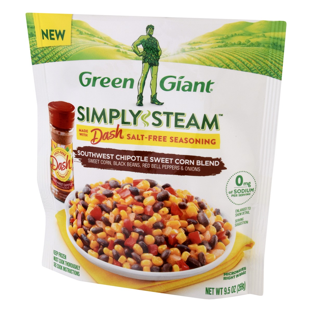 slide 8 of 13, Green Giant Simply Steam Southwest Chipotle Sweet Corn Blend 9.5 oz, 9.5 oz