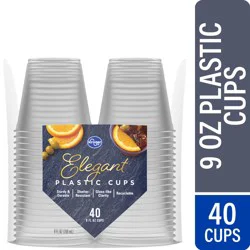 Kroger Home Sense Clear Plastic Cups