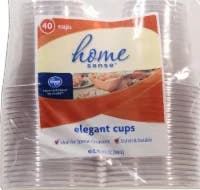 Kroger Home Sense Clear Plastic Cups