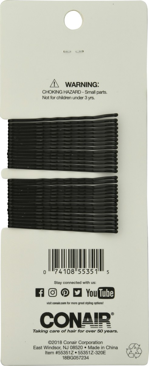 slide 5 of 9, Conair Pin & Match Black Hair Pins 90 ea, 90 ct