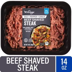 Kroger Salt Pepper and Garlic Beef Shaved Steak