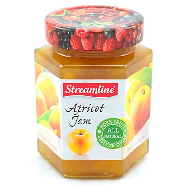 slide 1 of 1, Streamline Reduced Sugar All Natural Apricot Jam, 14 oz