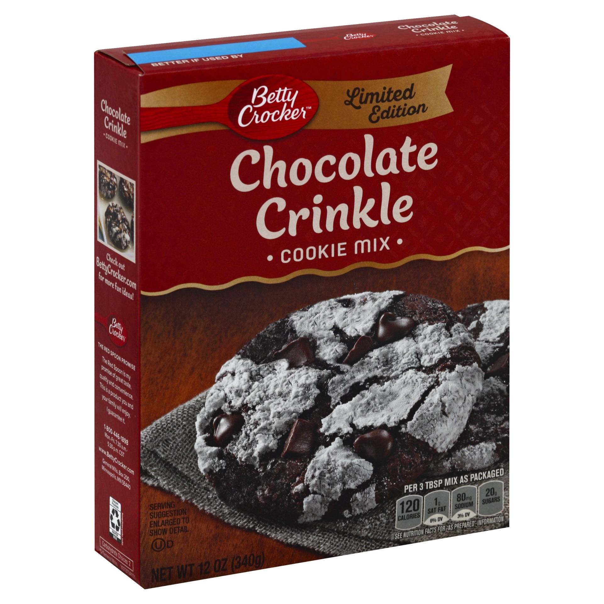 slide 1 of 1, Betty Crocker Chocolate Crinkle Cookie Mix, 12 oz