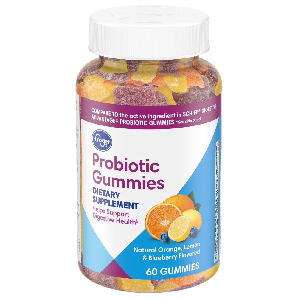 slide 3 of 4, Kroger Probiotic Gummies, 60 ct