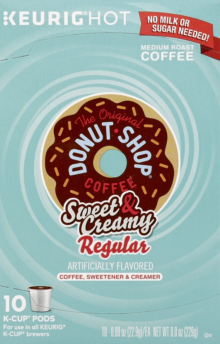 slide 2 of 6, Donut Shop Regular Sweet&Creamy Coffee - 8.06 oz, 8.06 oz