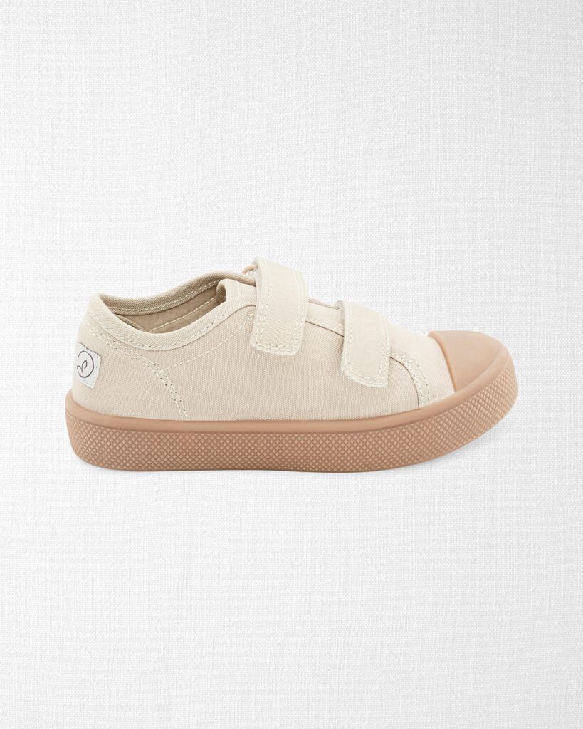 slide 4 of 7, Littleplanet Toddler Recycled Canvas Slip-On Sneaker Ivory 12, 1 ct