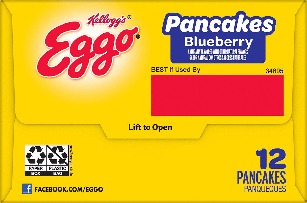 slide 5 of 8, Eggo Frozen Pancakes Blueberry, 12 ct