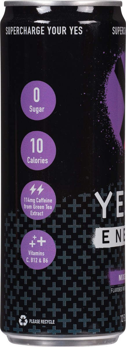 slide 9 of 14, Yesly Mixed Berry Energy Drink 12 fl oz, 12 fl oz