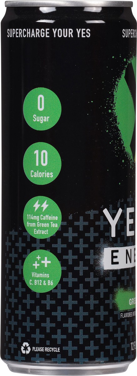 slide 6 of 15, Yesly Green Apple Energy Drink 12 fl oz, 12 fl oz