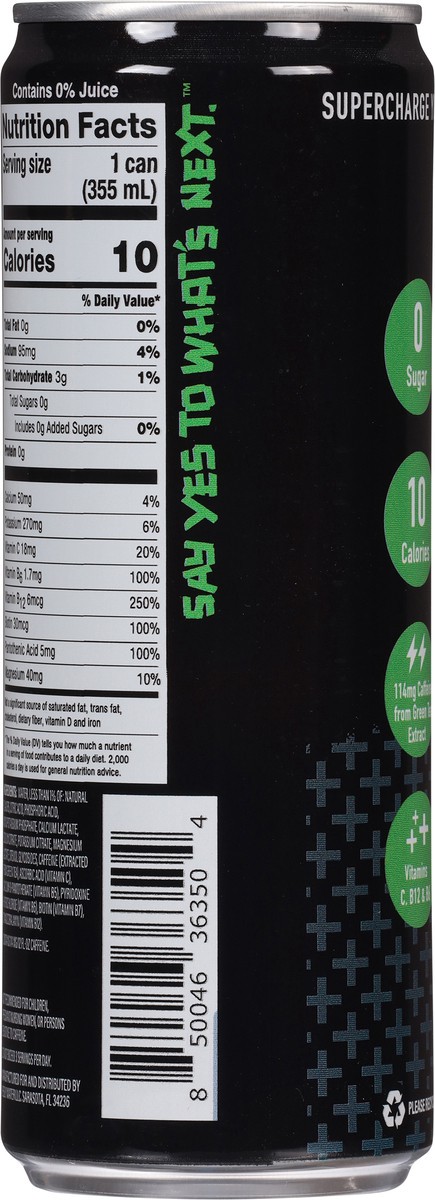slide 10 of 15, Yesly Green Apple Energy Drink 12 fl oz, 12 fl oz