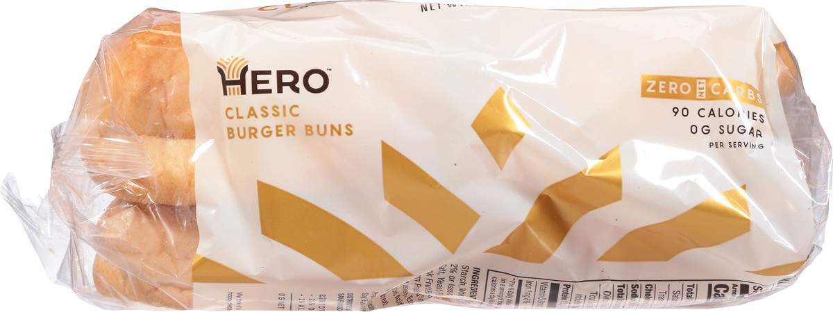 slide 4 of 9, Hero Classic Burger Buns 4 ea, 4 ct