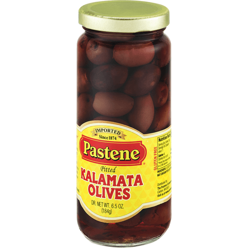 slide 4 of 8, Pastene Kalamata Olives Pitted, 6.5 oz