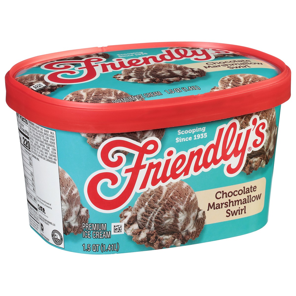 slide 6 of 9, Friendly's Chocolate Marshmallow Swirl Premium Ice Cream 1.5 qt, 1.5 qt