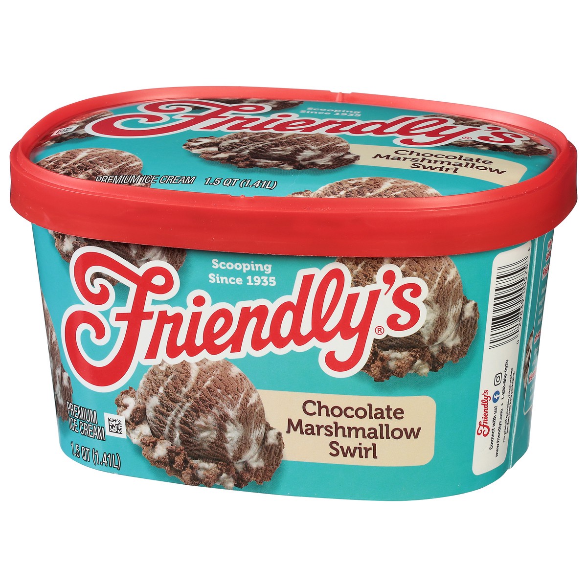 slide 3 of 9, Friendly's Chocolate Marshmallow Swirl Premium Ice Cream 1.5 qt, 1.5 qt